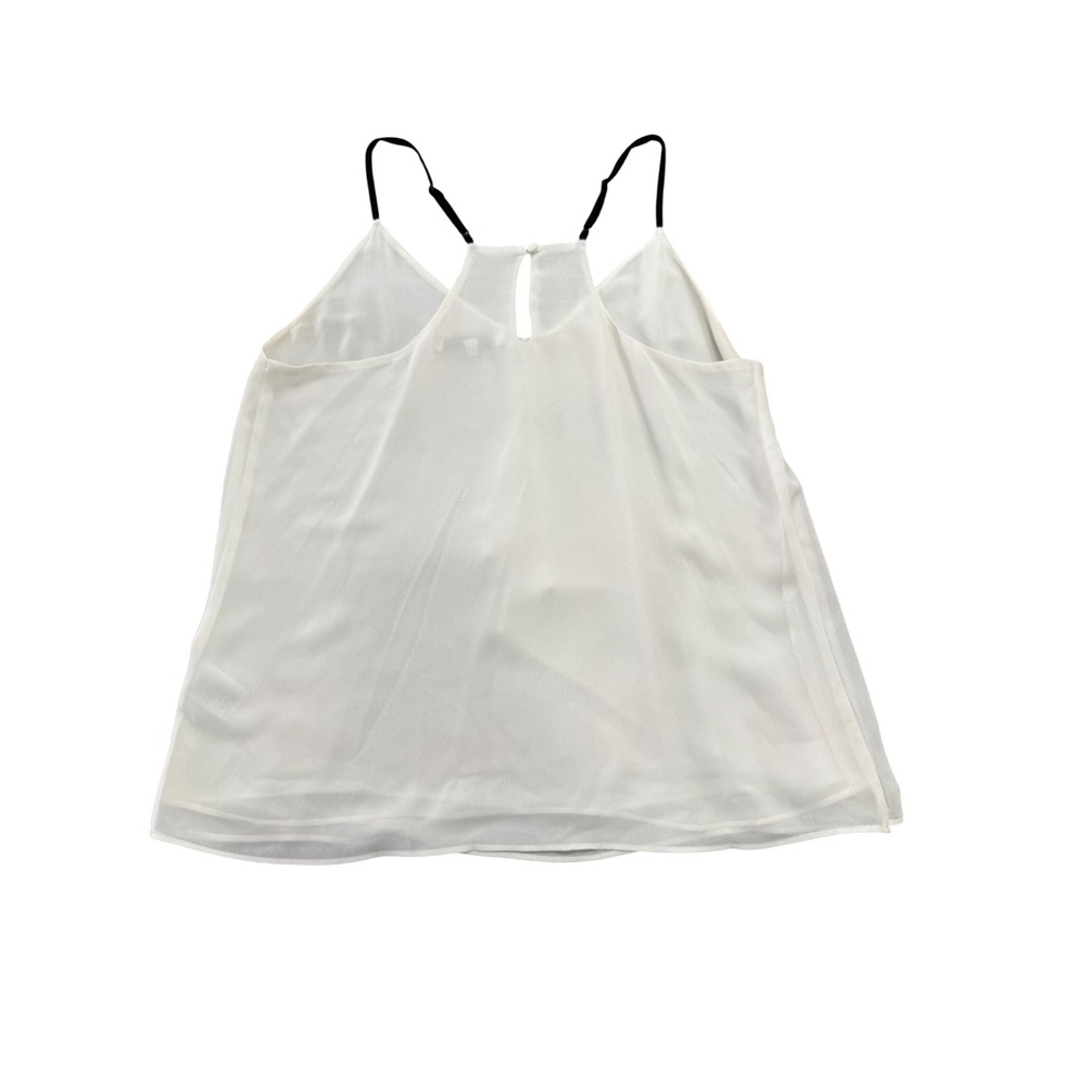 Naked Zebra Womens White Ruffle Layered Camisole Top WT4203 Small